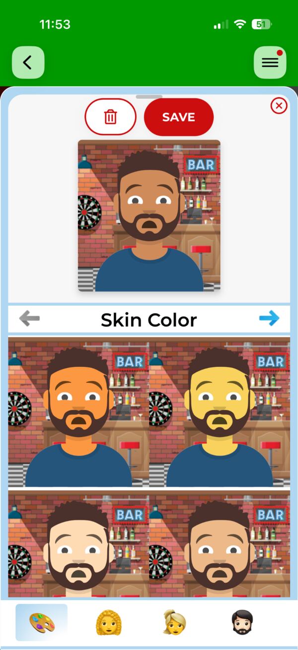 Scoreholio player avatar editor